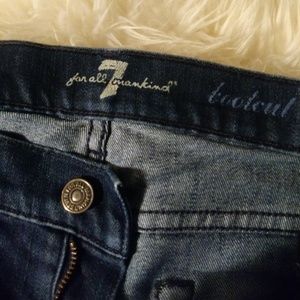 Dark blue denim 7 for all mankind jeans